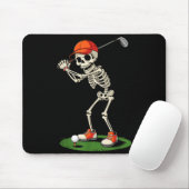 Tapis De Souris Skeleton Golf Halloween Costume Funny Boys Toddler (Avec souris)