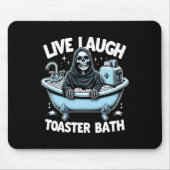 Tapis De Souris Skeleton Halloween Live Lauder Toaster Bath Design (Devant)