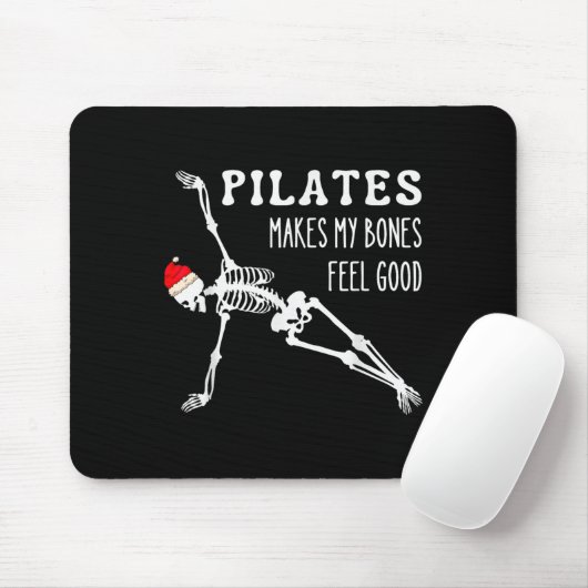 Tapis De Souris Skeleton Lates Makes My Bones Feel Good Meditation (Avec souris)
