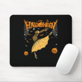 Tapis De Souris Skeleton Llerinas Llet Dance mignonne Halloween Co (Avec souris)