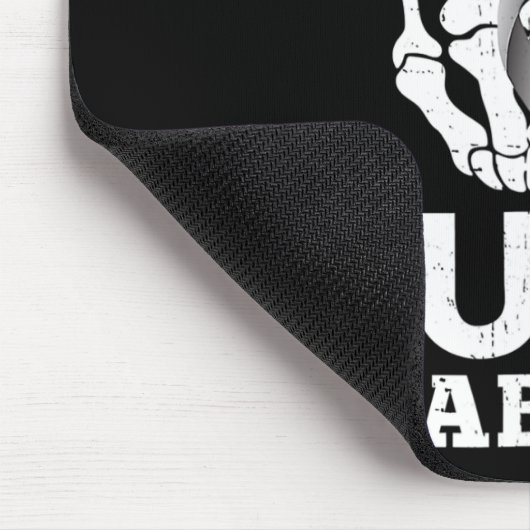 Tapis De Souris Skeleton Main Fck Diabète Blue Ribbon Sensibilisat (Coin)