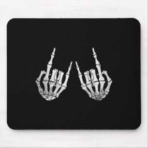 Tapis De Souris Skeleton Rock Mains Lazy Costume Halloween Cool Bo