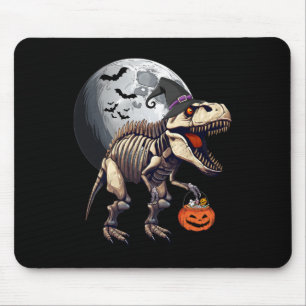 Tapis De Souris Skeleton T Rex Dinosaur Amusants Halloween Citroui