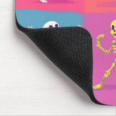 Tapis De Souris Skeletons de danse disco colorés - Mousepad (Coin)