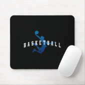 Tapis De Souris Sketll Player Team Blue Varsity Text  (Avec souris)