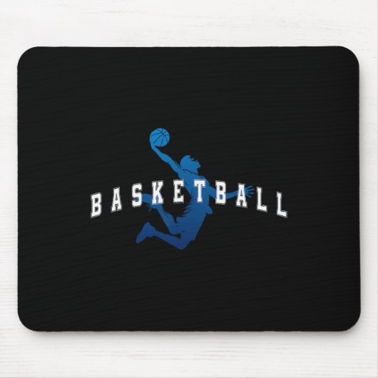 Tapis De Souris Sketll Player Team Blue Varsity Text  (Devant)