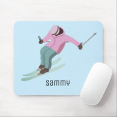 Tapis De Souris Ski (Avec souris)