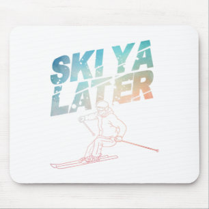 Tapis De Souris Ski Art Pour Hommes Femmes Snowboard Ski Hiver Nei