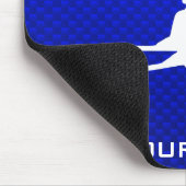 Tapis De Souris Ski bleu de neige (Coin)