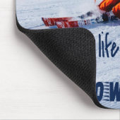 Tapis De Souris Ski de descente Funny Motivational Ski de neige (Coin)