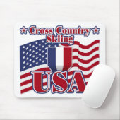 Tapis De Souris Ski de fond USA (Avec souris)