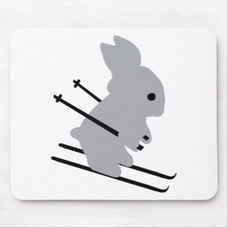 Tapis De Souris ski de glisse en bunny