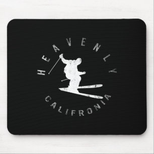 Tapis De Souris Ski de montagne paradisiaque Snowboard Hiver C