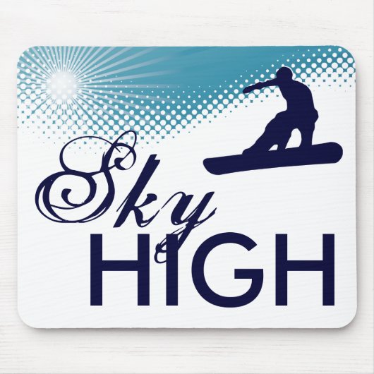 Tapis De Souris ski high snowboard (Devant)