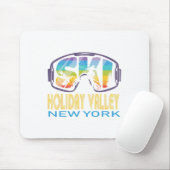 Tapis De Souris Ski Holiday Valley New York Vacances ski (Avec souris)