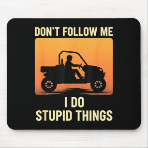 Tapis De Souris Ski hors piste attitude_ ne suivez pas faites de c