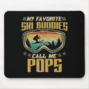 Tapis De Souris Ski - Mes meilleurs potes de ski m'appellent Pops