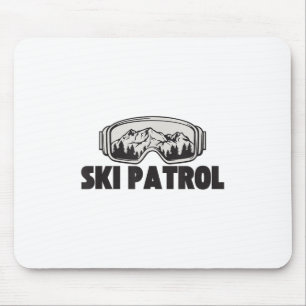 Tapis De Souris Ski Patrol Hiver Ski Goggles Mountain Trip _1