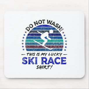 Tapis De Souris Ski Racer Funny Skier Citation Retro Vintage G