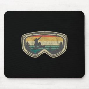 Tapis De Souris Ski Snowboard Mountain Snow Ski Chemises Et Cadeau