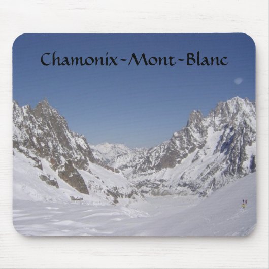 Tapis De Souris Ski sur un glacier (Devant)