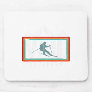 Tapis De Souris Ski Vail Co Vintage Ski Colorado Cool Skie Vail