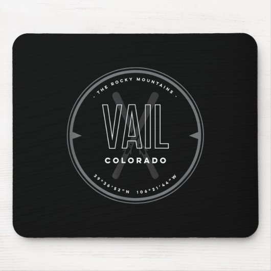 Tapis De Souris Ski Vail Colorado (Devant)