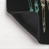 Tapis De Souris Ski vintage Ski rétro  (Coin)