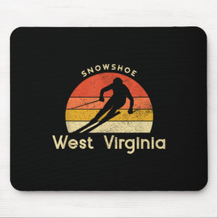 Tapis De Souris Ski vintage Snowscute Ss Cute Ss West Virginia Mou