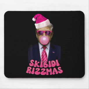 Tapis De Souris Skibidi Rizzmas Christmas Pink Trump Buble Gum Ch