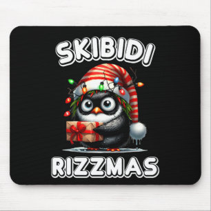 Tapis De Souris Skibidi Rizzmas Drôle de Noël Gen Alpha Slang Pe