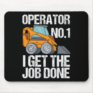 Tapis De Souris Skid Steer Daddy Funny Fête des pères Cadeau