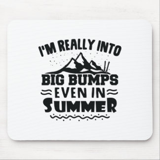 Tapis De Souris Skiing Ski Skier Is Really Into Big Bumps