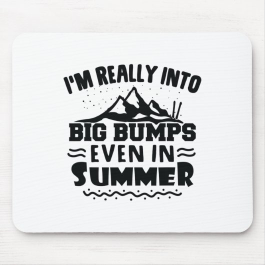 Tapis De Souris Skiing Ski Skier Is Really Into Big Bumps  (Devant)