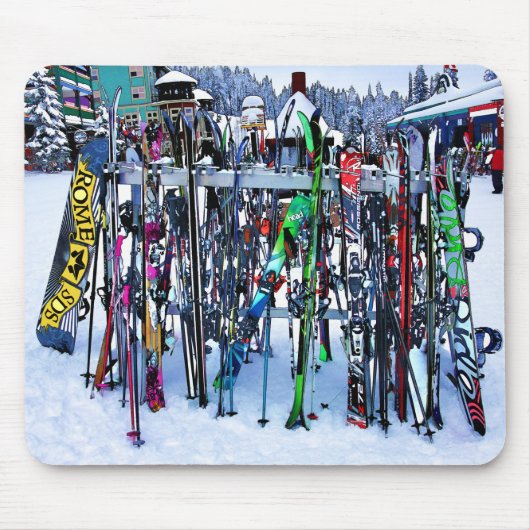 Tapis De Souris Skis and Poles (Devant)