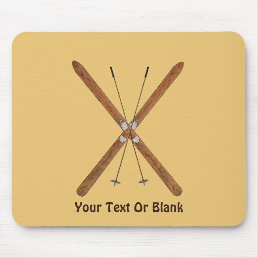 Tapis De Souris Skis De Fond Et Polonais (Devant)