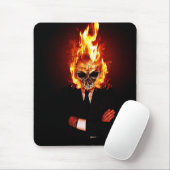 Tapis De Souris Skull on fire (Avec souris)