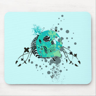 Tapis De Souris skullz, avec des bulles.