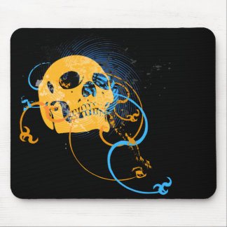 Tapis De Souris skullz. vers le haut des flèches tordues