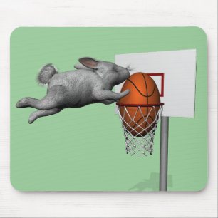 Tapis De Souris Slam Dunk de Bunny de Pâques