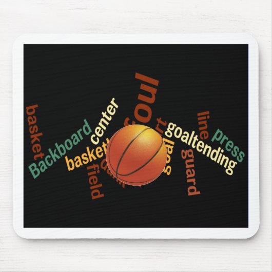 Tapis De Souris Slam Dunk de Vocabulaire : Basketball Jeu des Cham (Devant)