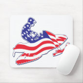 Tapis De Souris Sledder patriotique (Avec souris)