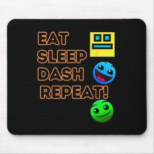 Tapis De Souris Sleep Dash Répéter le jeu vidéo Géométrie Gamer vi