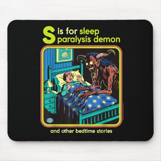 Tapis De Souris Sleep Paralysis Demon Sarcastic Retro Funny Adult (Devant)