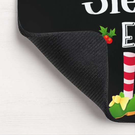 Tapis De Souris Sleepy Christmas Elf Matching Pajama X-mas Party (Coin)