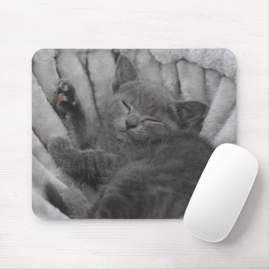 Tapis De Souris Sleepy kitty (Avec souris)
