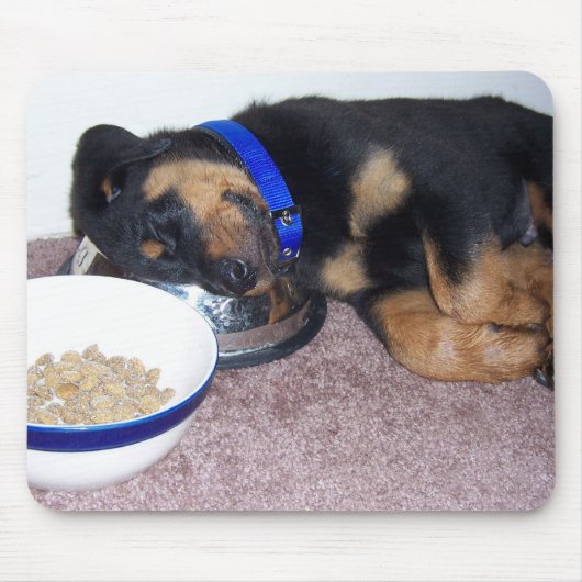 Tapis De Souris sleepyhead rottweiler. (Devant)