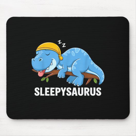 Tapis De Souris Sleepysaurus Dinosaur Pajama Sleeng (Devant)