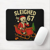 Tapis De Souris Sleighed By 67 Funny Skeleton Santa 6 7 Trend Xmas (Avec souris)