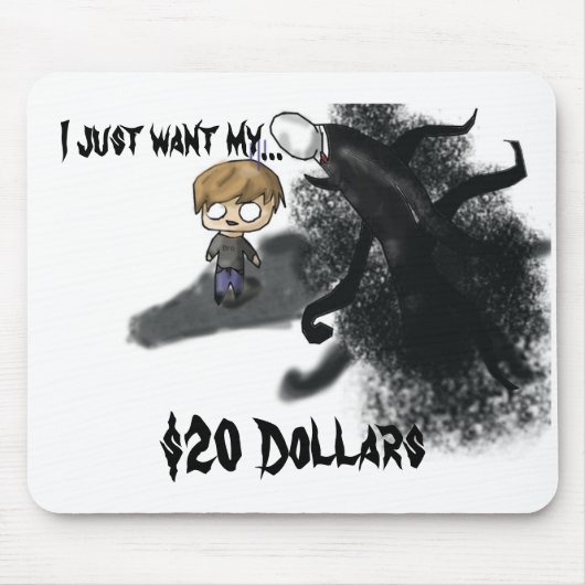 Tapis De Souris Slenderman Pewdiepie Mousepad (Devant)